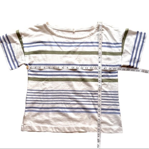 Lou & Grey Soft Boxy Striped Tee, Size S - Picture 4 of 5